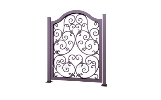 Puerta de acero de hierro forjado ornamental de alta quatilidad