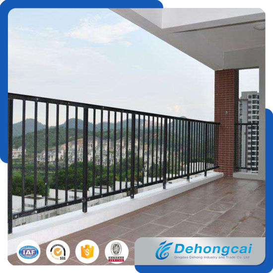 Valla de balcón de hierro forjado galvanizado / barandilla de seguridad / barandillas de balcón
