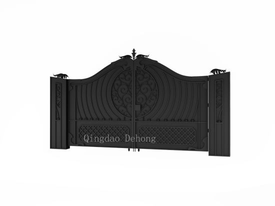 Puertas de metal ornamentales simples y hermosas