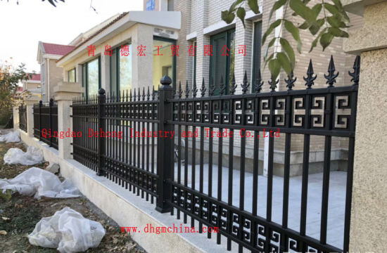 Cercas de hierro forjado ornamentales personalizadas para jardín, residencial