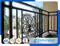 Barandilla / valla de hierro forjado simple para balcón de villa